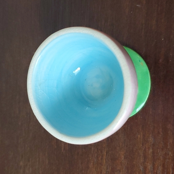 EUC. Cute Bunny Egg Cup / Rabbit Ceramic Easter Decor - Picture 3 of 4